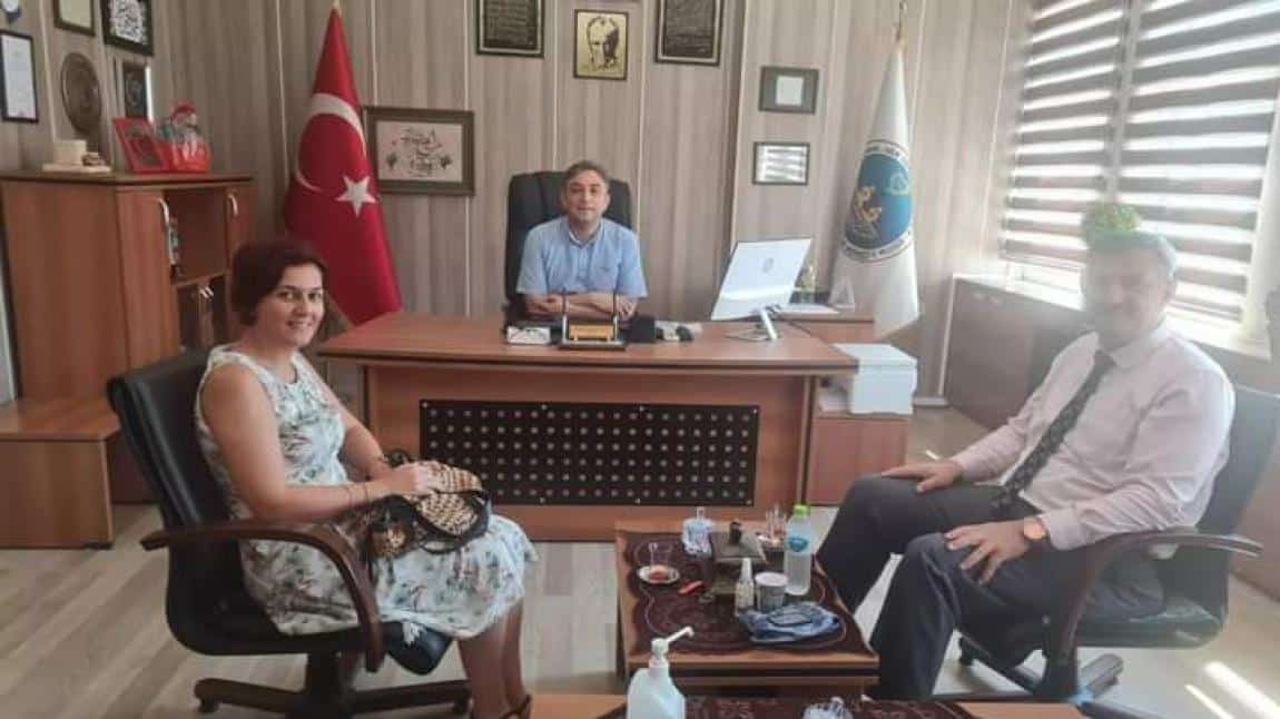 Bartın Ticaret İl Müdürü Erhan  Özcan Kurum Müdürümüz Mehmet Asım Özdemir'i Makamında Ziyaret Etti.